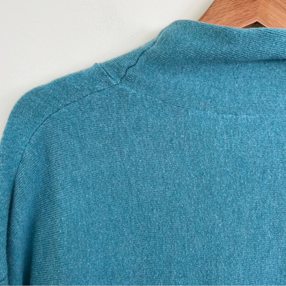 Soft Surroundings The Metro Tunic Neck Sweater Teal Blue XL - Picture 7 of 9